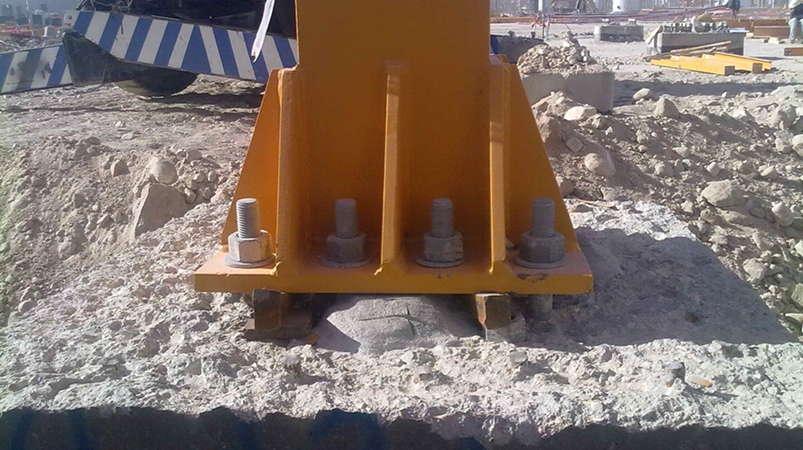 BASE PLATE ERECTION 2